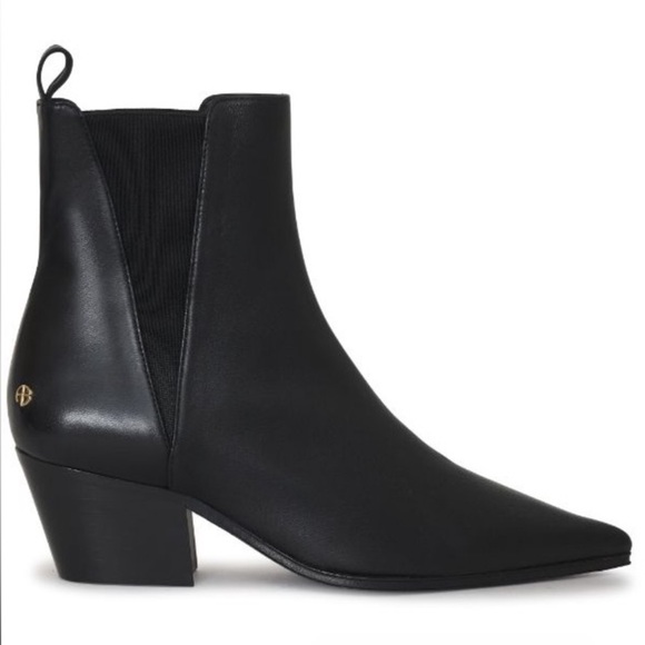Anine Bing Shoes - Anine Bing Sky Black Leather Ankle Boots size 8